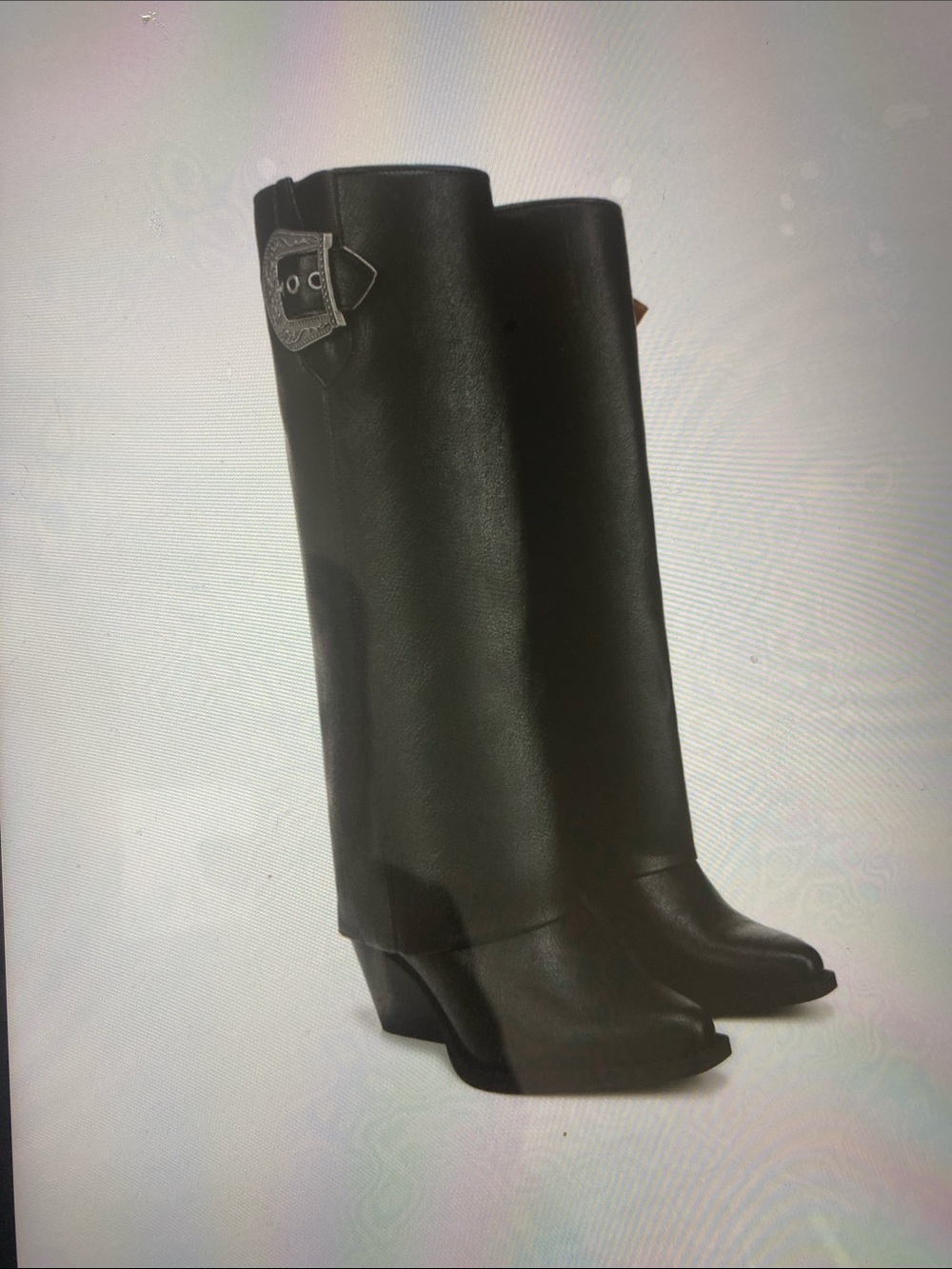 Zodiac Women’s Rowena Black w/Side Zipper Knee High Western Boots - Size 9 NIB
